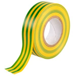 Geelgroene kleur PVC elektrische isolatie plakband
